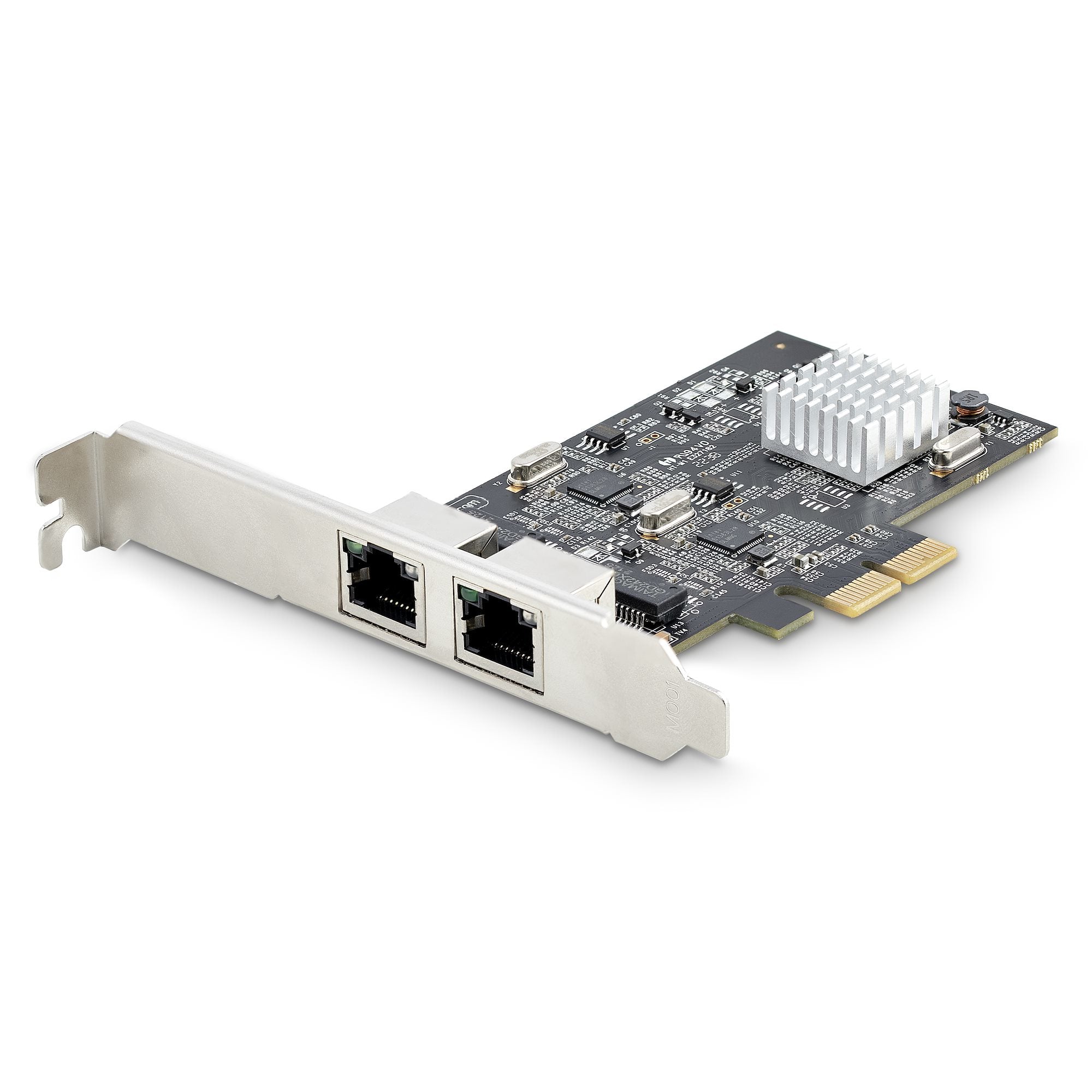 StarTech.com Carte Réseau PCIe à 2 Ports 2,5 Gbps NBASE-T, Intel I225-V - Carte Réseau pour PC - Carte Réseau Ethernet Multi-Gigabit - Carte LAN Serveur PCI Express 2.1 - Interface Ethernet de Bureau