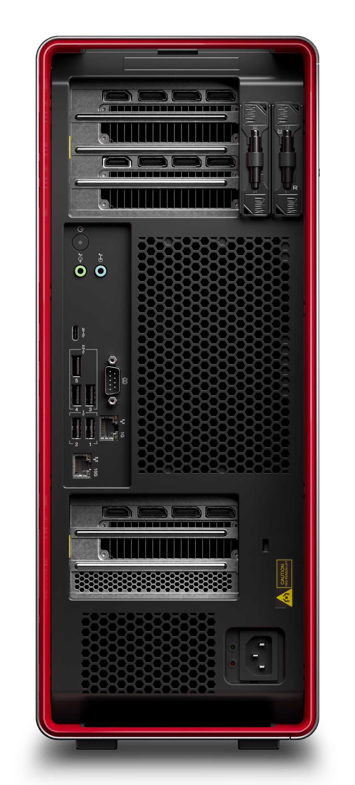 Lenovo ThinkStation P7 Intel® Xeon® W w5-3423 32 Go DDR5-SDRAM 1 To SSD Windows 11 Pro for Workstations Tower Station de travail Noir, Rouge