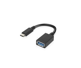Lenovo 4X90Q59481 câble USB USB 3.2 Gen 1 (3.1 Gen 1) 0,14 m USB C USB A Noir