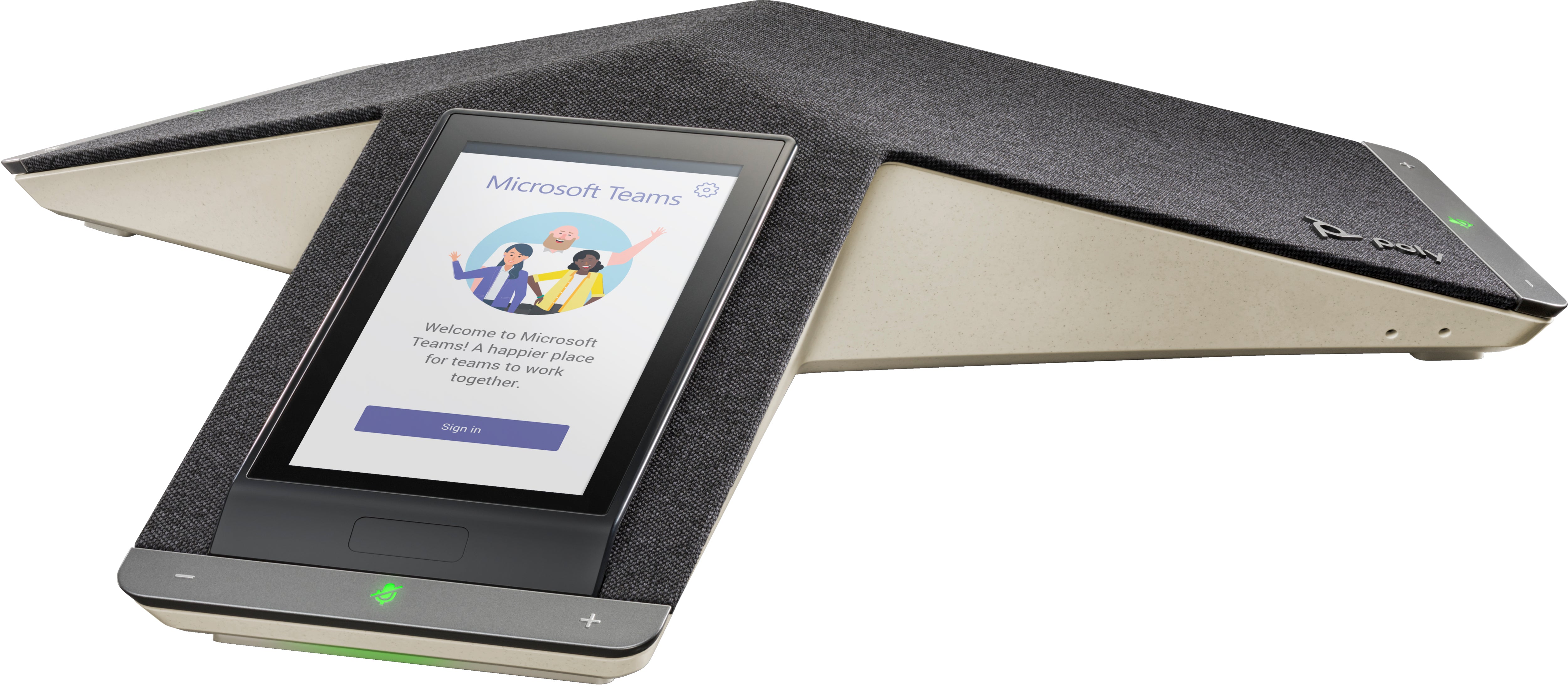 POLY Téléphone de conférence IP Trio C60 pour Microsoft Teams, radio complète et compatible PoE