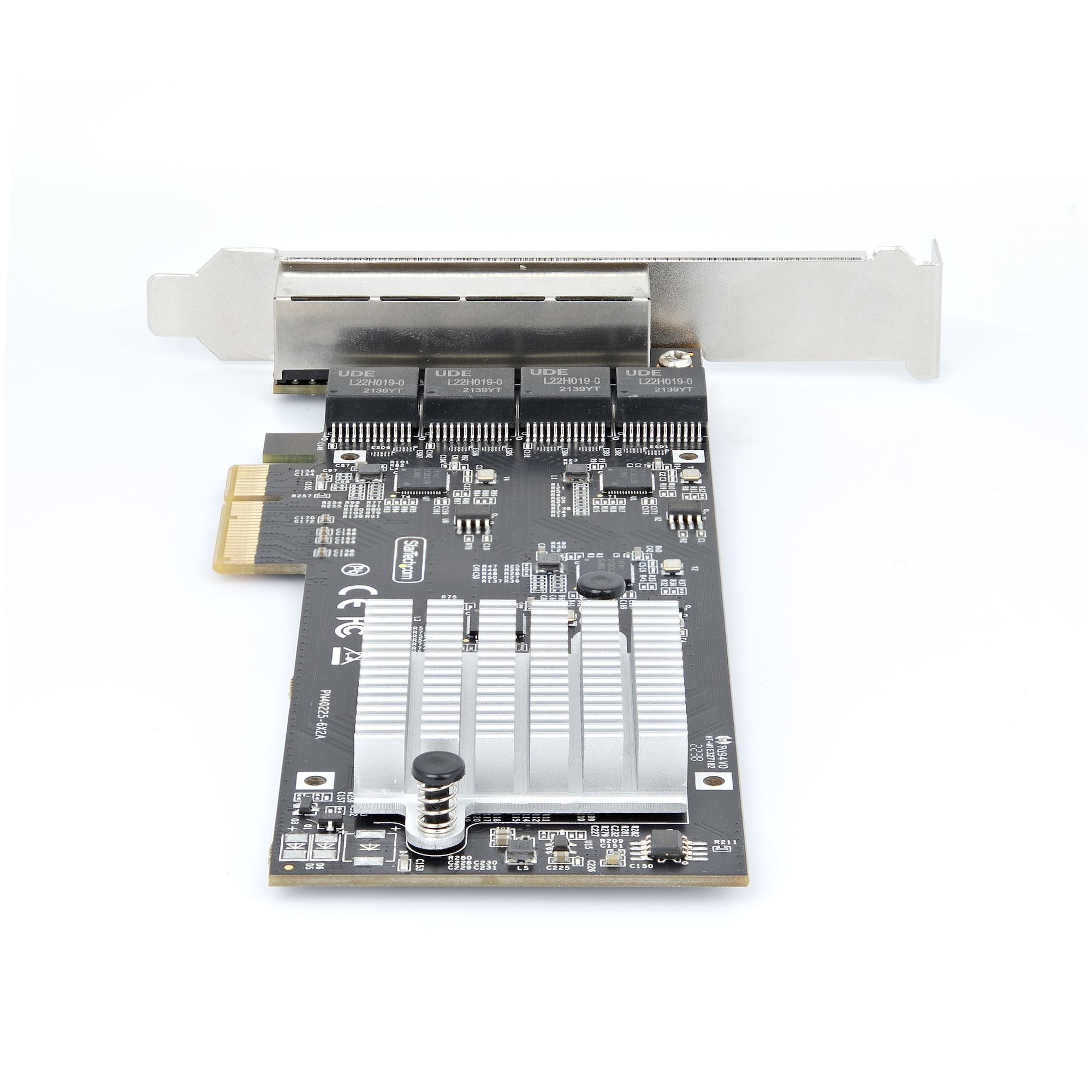 StarTech.com Carte Réseau PCIe à 4 Ports 2,5 Gbps NBASE-T, Intel I225-V - Carte Réseau pour PC - Carte Réseau Ethernet Multi-Gigabit - Carte LAN Serveur PCI Express 2.1 - Interface Ethernet de Bureau