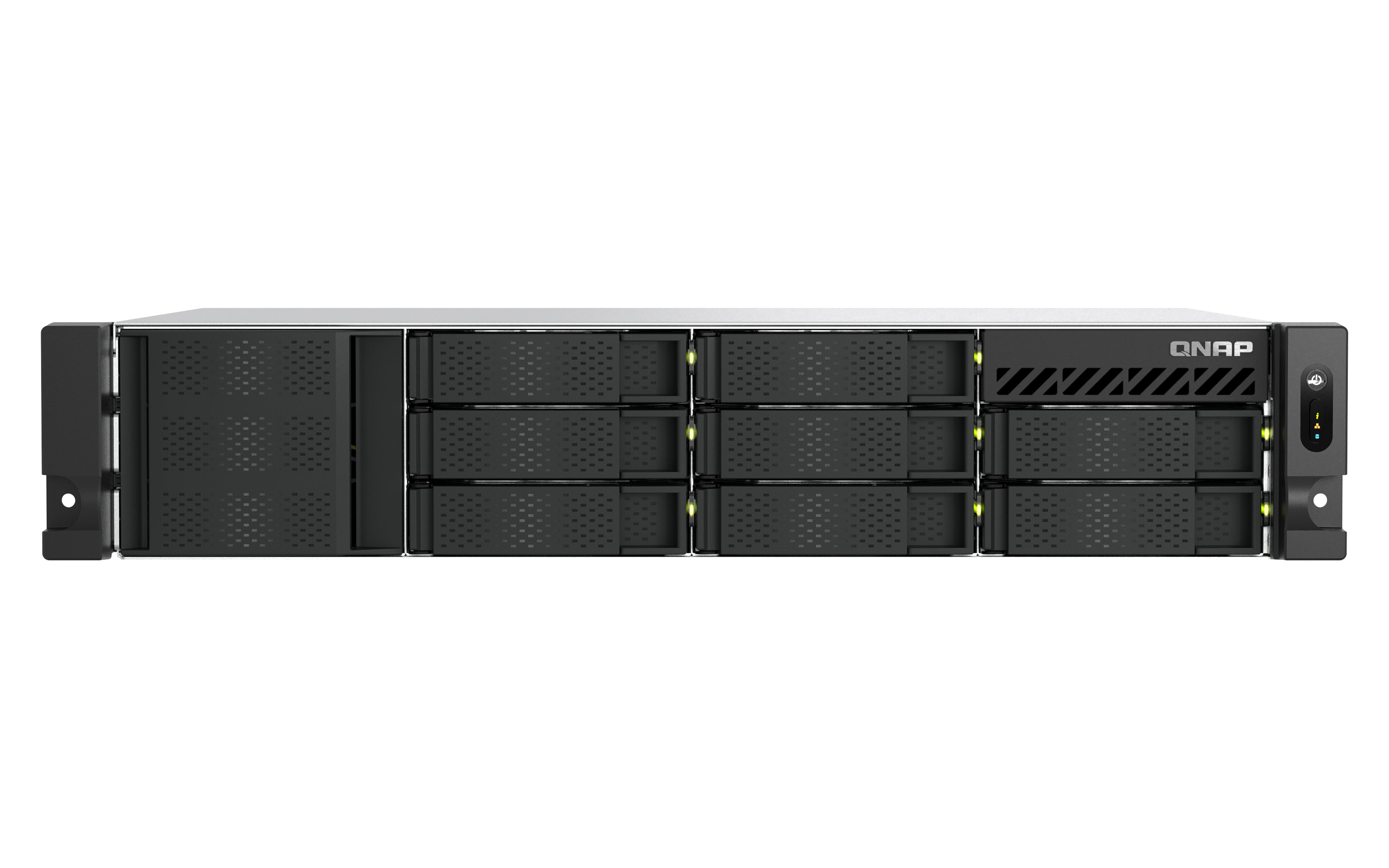 QNAP TS-855EU-8G serveur de stockage NAS Rack (2 U) Intel Atom® C5125 8 Go DDR4 0 To QuTS hero Noir