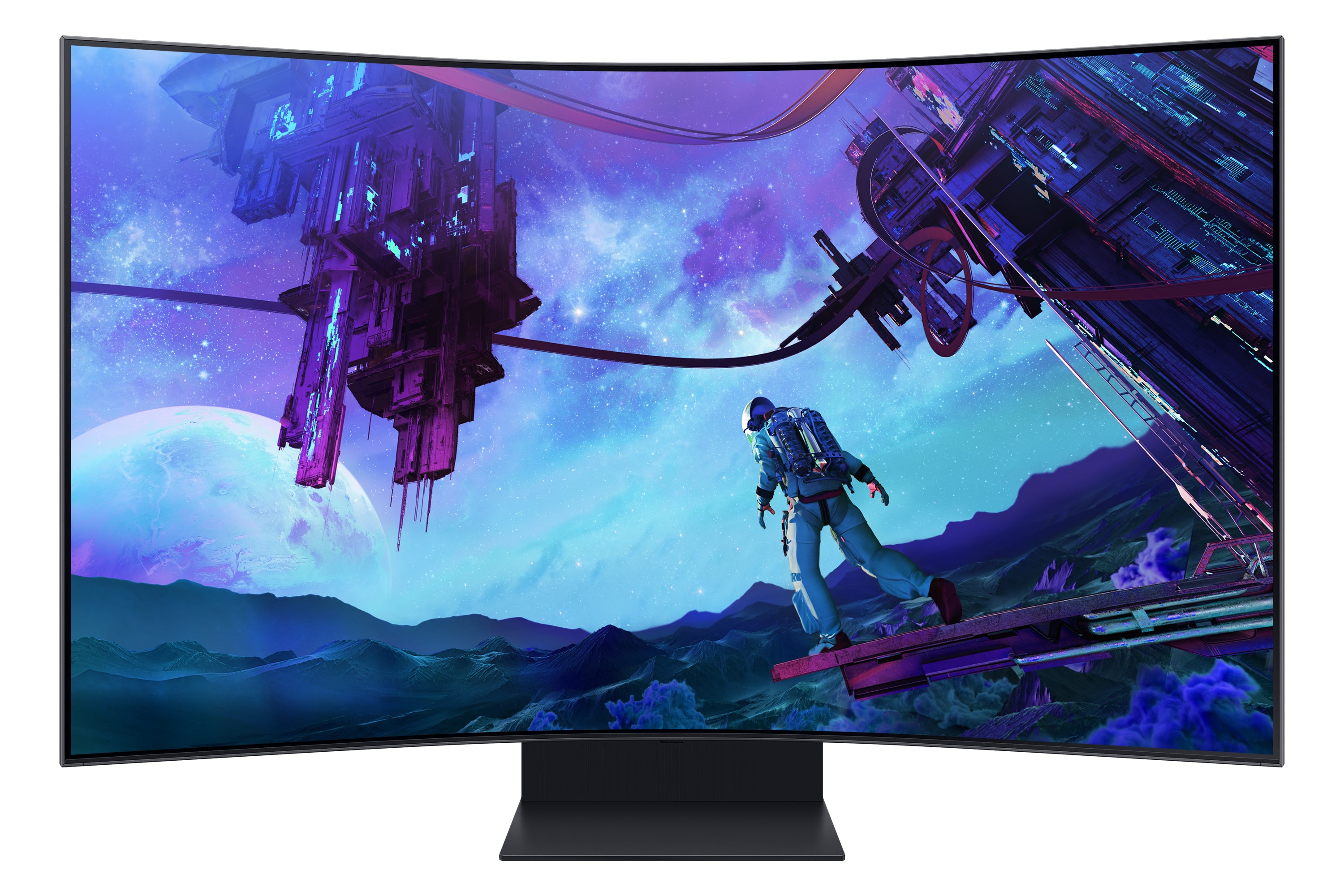 Samsung G97NC écran plat de PC 139,7 cm (55") 3840 x 2160 pixels 4K Ultra HD LED Noir