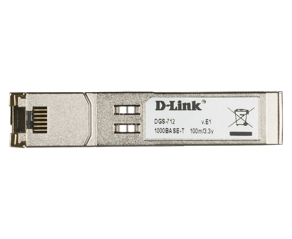 D-Link DGS-712 module émetteur-récepteur de réseau Cuivre 1000 Mbit/s SFP