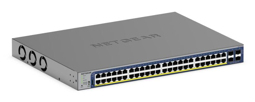 NETGEAR GS752TXP Géré L2/L3/L4 10G Ethernet (100/1000/10000) Connexion Ethernet, supportant l'alimentation via ce port (PoE) Noir
