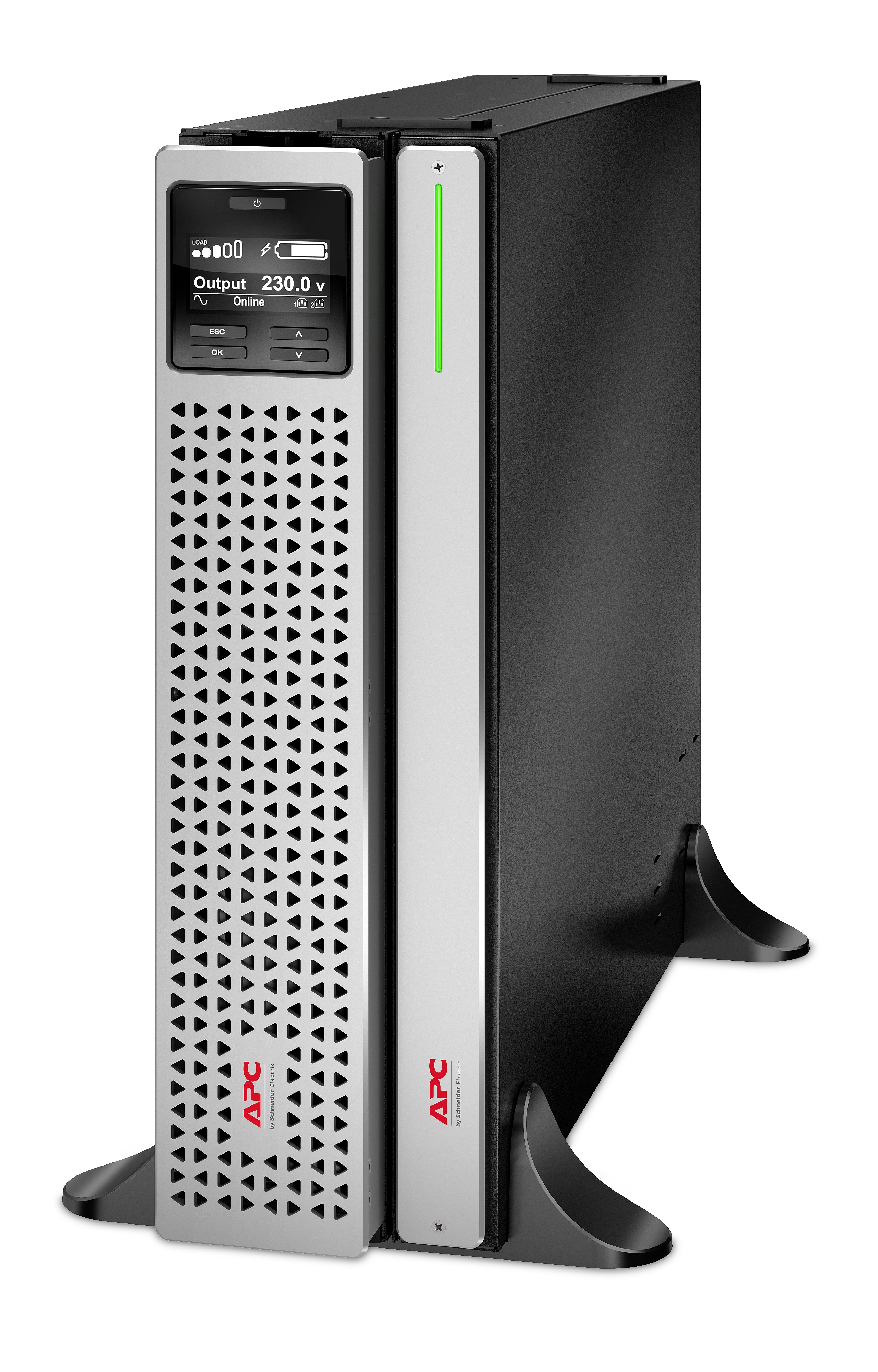 APC SRTL1000RMXLI-NC alimentation d'énergie non interruptible Double-conversion (en ligne) 1 kVA 900 W 8 sortie(s) CA