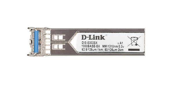 D-Link DIS‑S302SX module émetteur-récepteur de réseau Fibre optique 1000 Mbit/s mini-GBIC