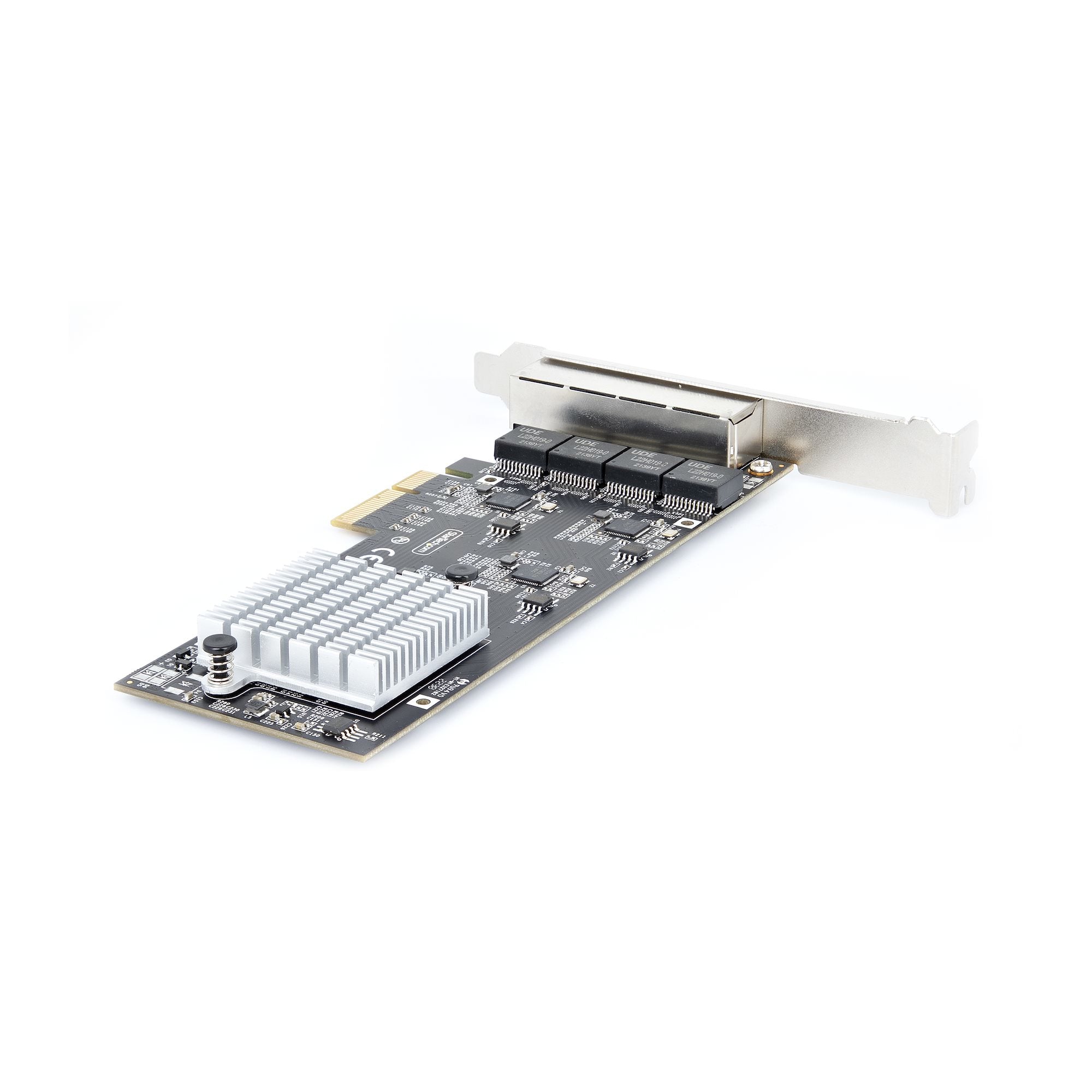 StarTech.com Carte Réseau PCIe à 4 Ports 2,5 Gbps NBASE-T, Intel I225-V - Carte Réseau pour PC - Carte Réseau Ethernet Multi-Gigabit - Carte LAN Serveur PCI Express 2.1 - Interface Ethernet de Bureau