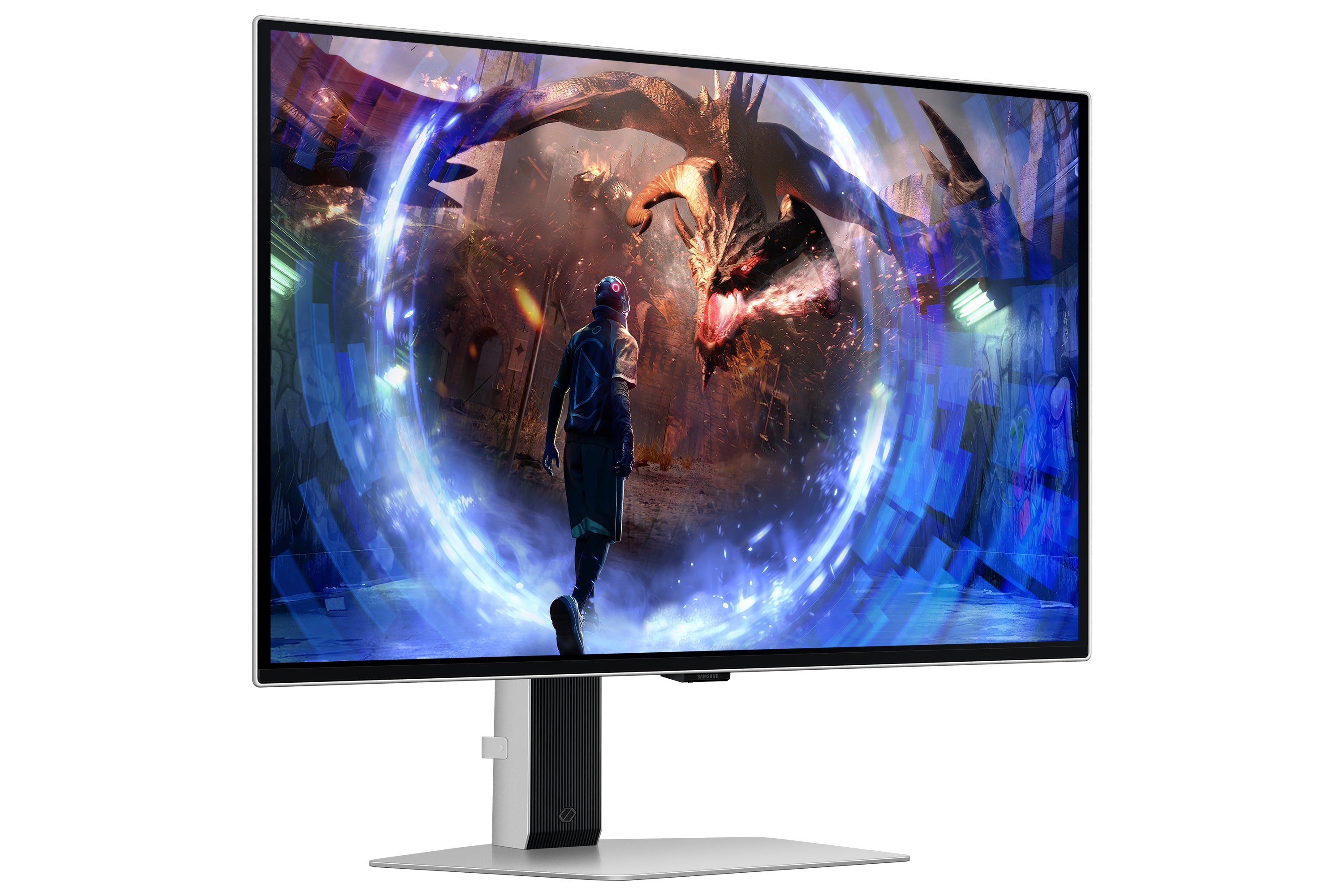 Samsung G60SD écran plat de PC 68,6 cm (27") 2560 x 1440 pixels Quad HD OLED Argent