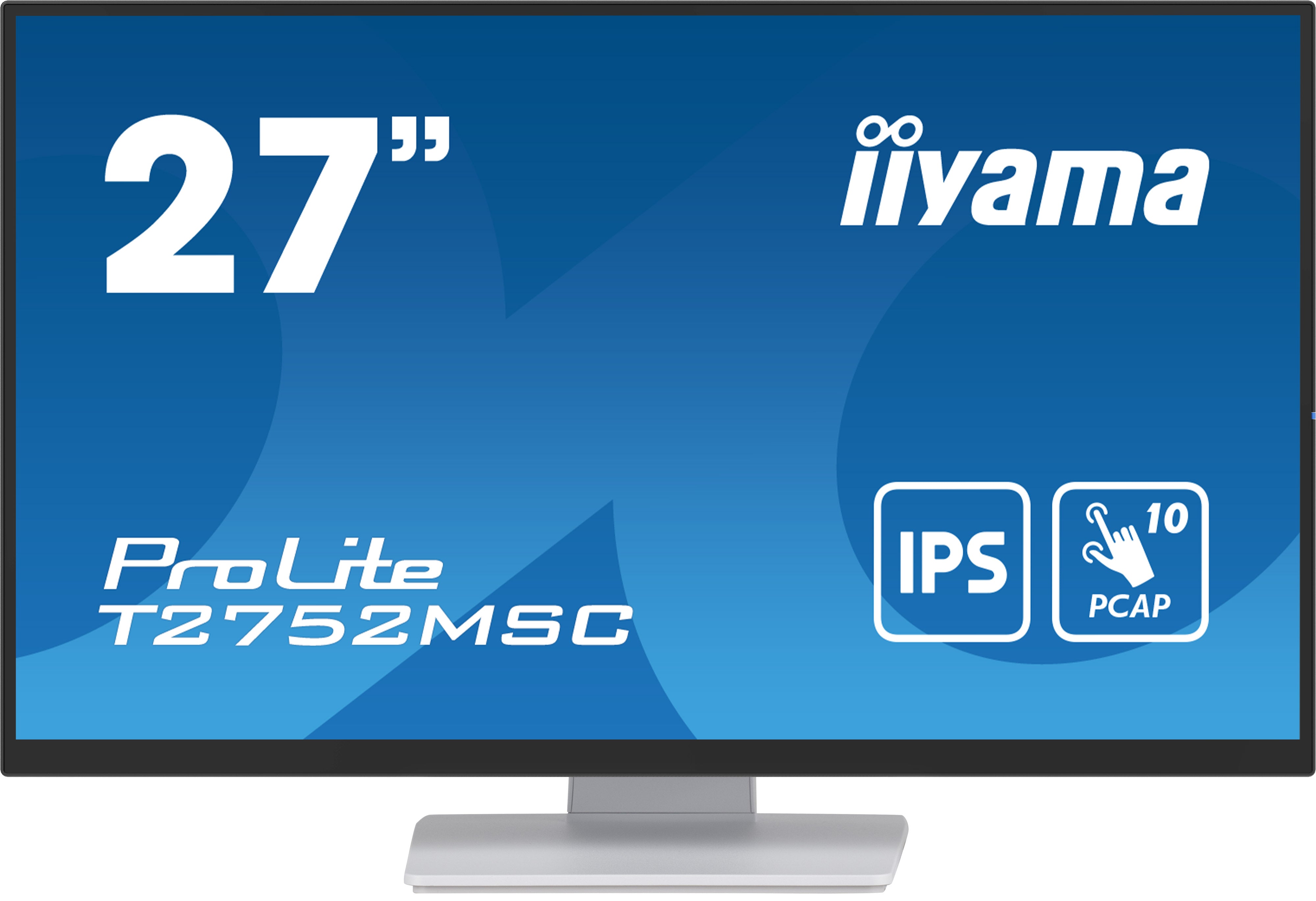 iiyama ProLite T2752MSC-W1 écran plat de PC 68,6 cm (27") 1920 x 1080 pixels Full HD LED Écran tactile Blanc