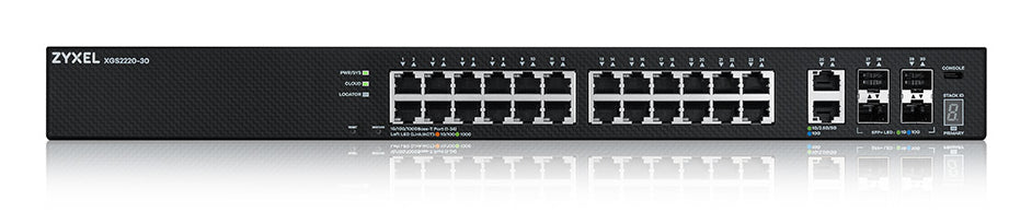 Zyxel XGS2220-30 Géré L3 Gigabit Ethernet (10/100/1000) Noir