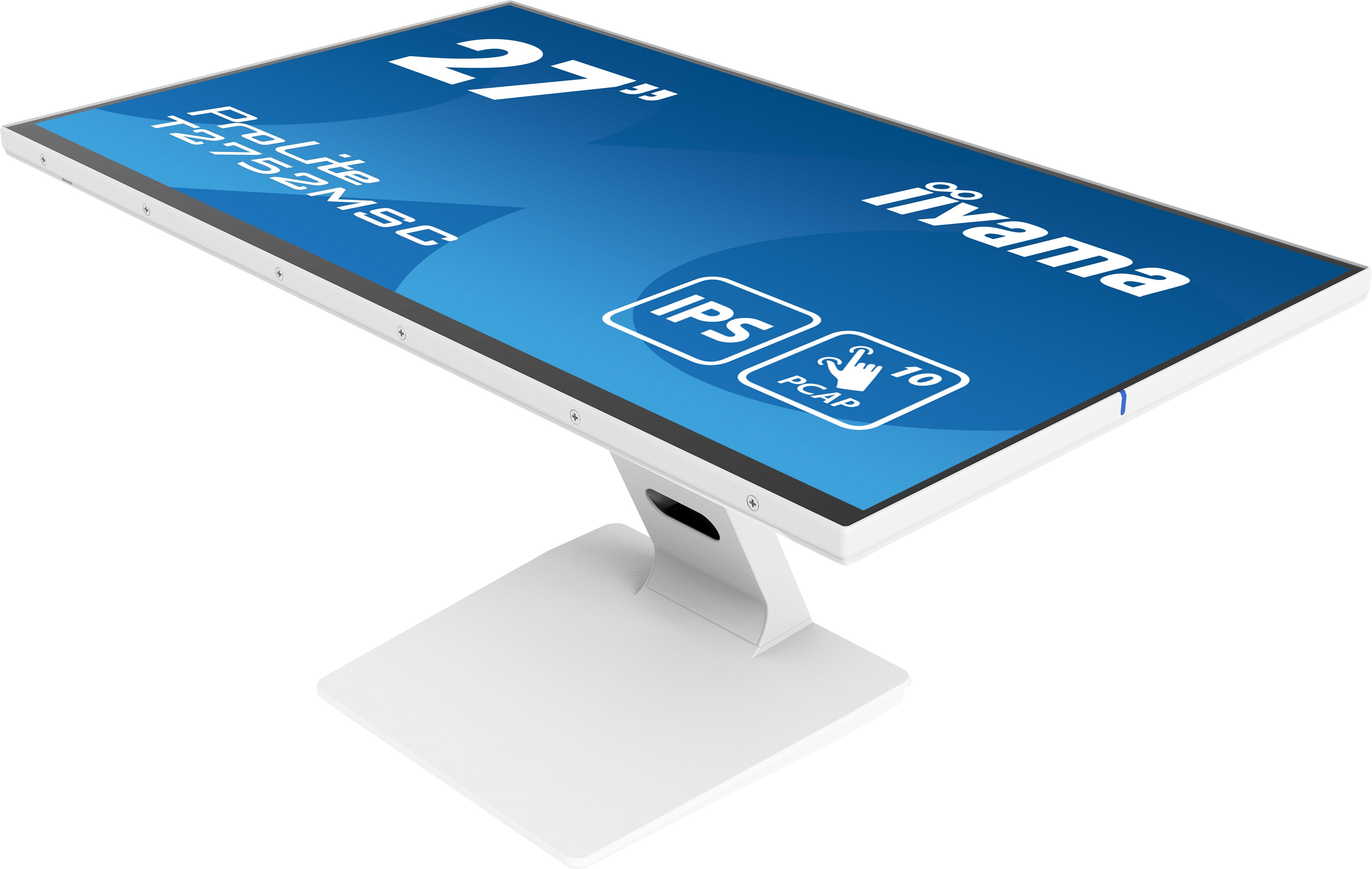 iiyama ProLite T2752MSC-W1 écran plat de PC 68,6 cm (27") 1920 x 1080 pixels Full HD LED Écran tactile Blanc