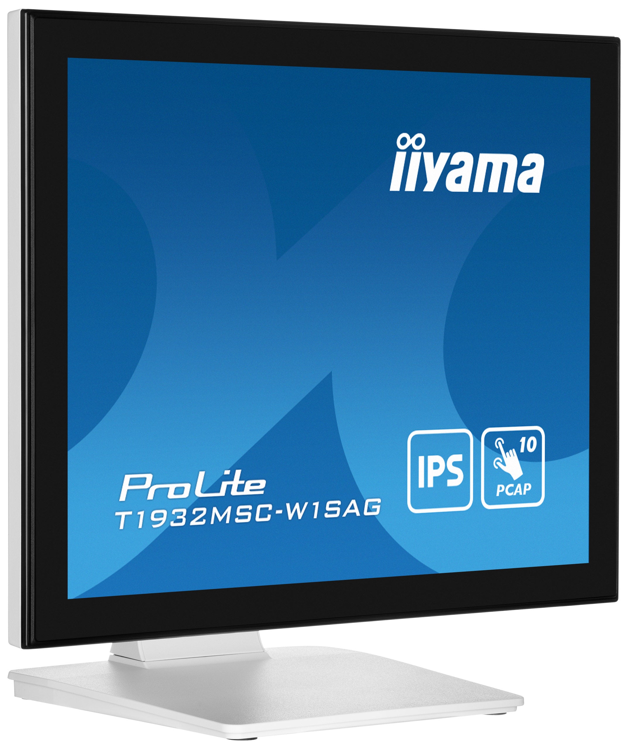iiyama ProLite T1932MSC-W1SAG écran plat de PC 48,3 cm (19") 1280 x 1024 pixels Full HD LED Écran tactile Dessus de table Blanc