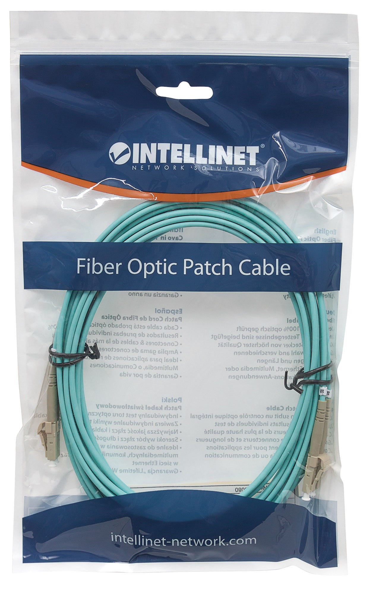 Intellinet 750134 câble InfiniBand et à fibres optiques 2 m LC Couleur aqua