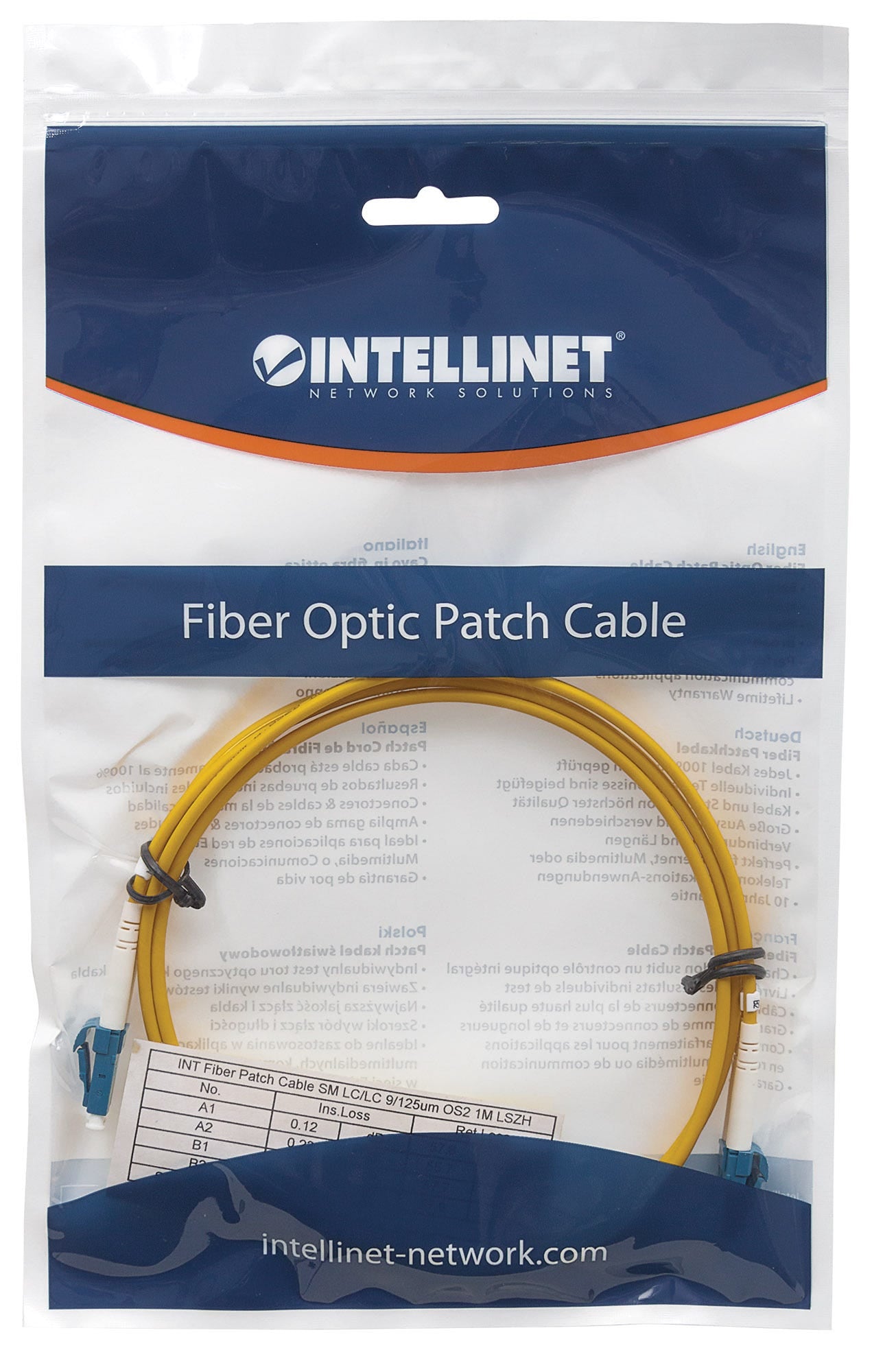 Intellinet 516792 câble InfiniBand et à fibres optiques 5 m LC Jaune