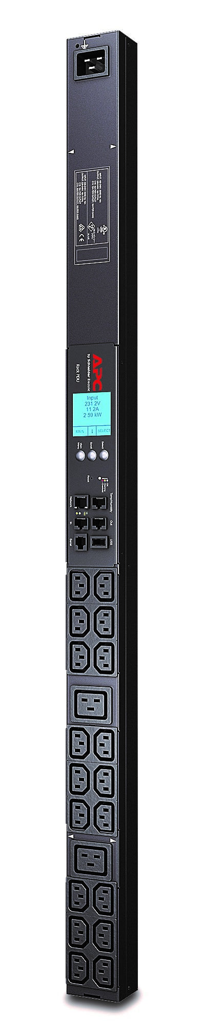 APC NetShelter - Metered Rack PDU 2G - Mesuré - 7,4kVA - 20A/208V - 16A/230V