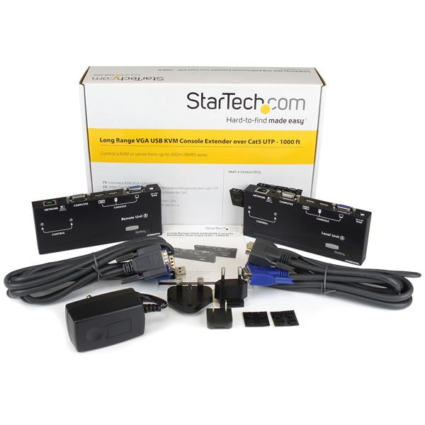 StarTech.com Extendeur Prolongateur de Console KVM de 300m sur Cat5 avec VGA et USB