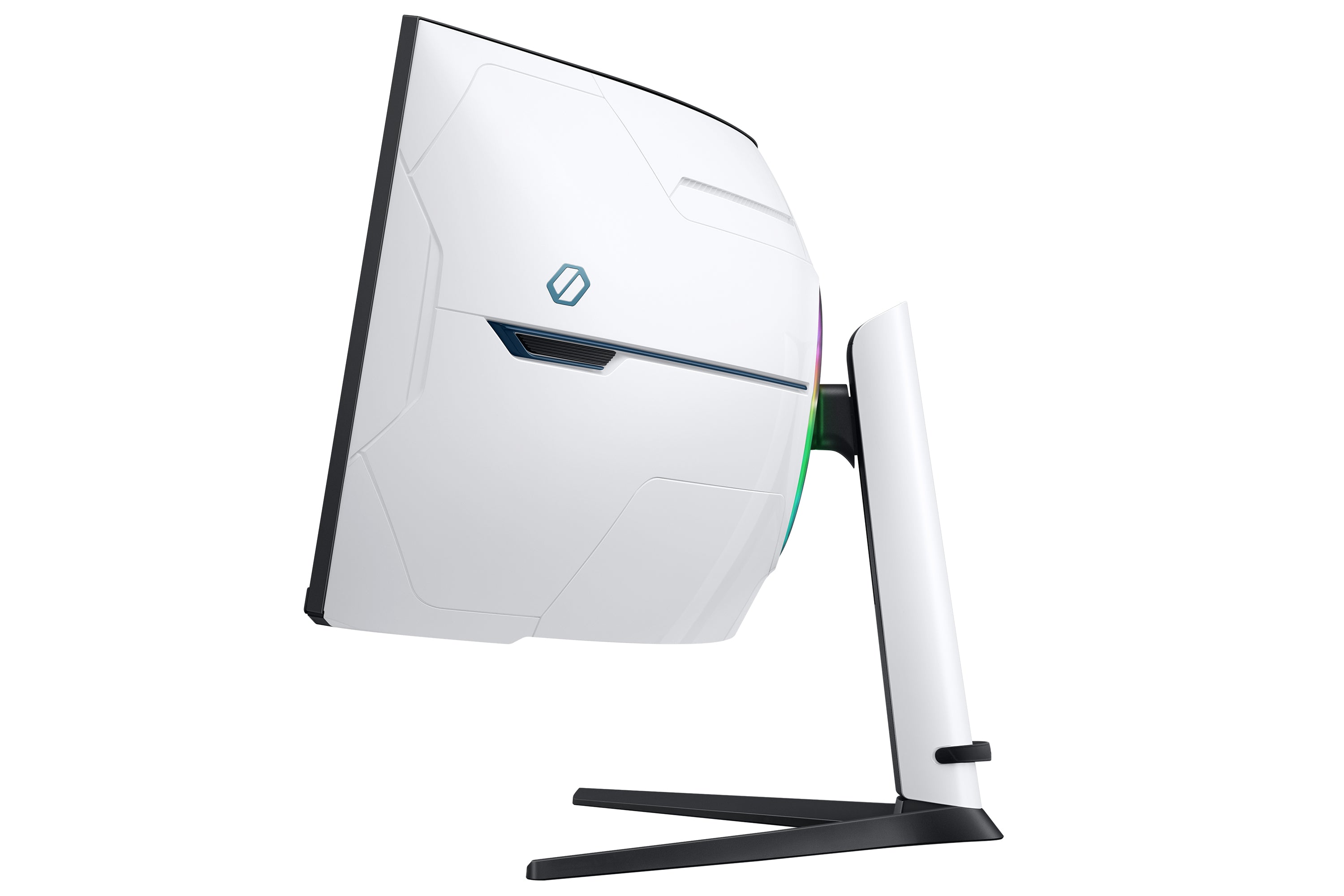 Samsung G95NC LED display 144,8 cm (57") 7680 x 2160 pixels Dual UHD QLED Blanc