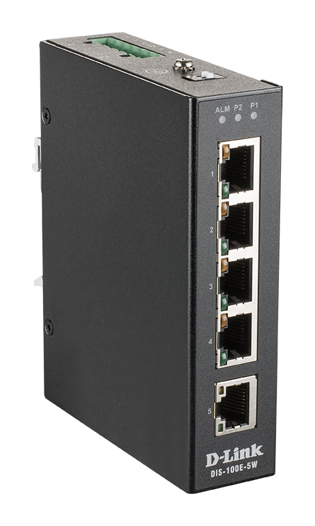 D-Link DIS-100E-5W commutateur réseau Non-géré L2 Fast Ethernet (10/100) Noir