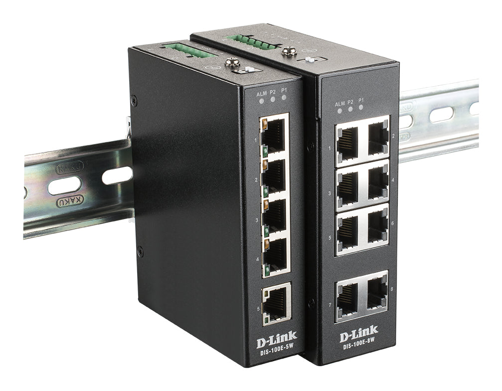 D-Link DIS-100E-8W commutateur réseau Non-géré L2 Fast Ethernet (10/100) Noir