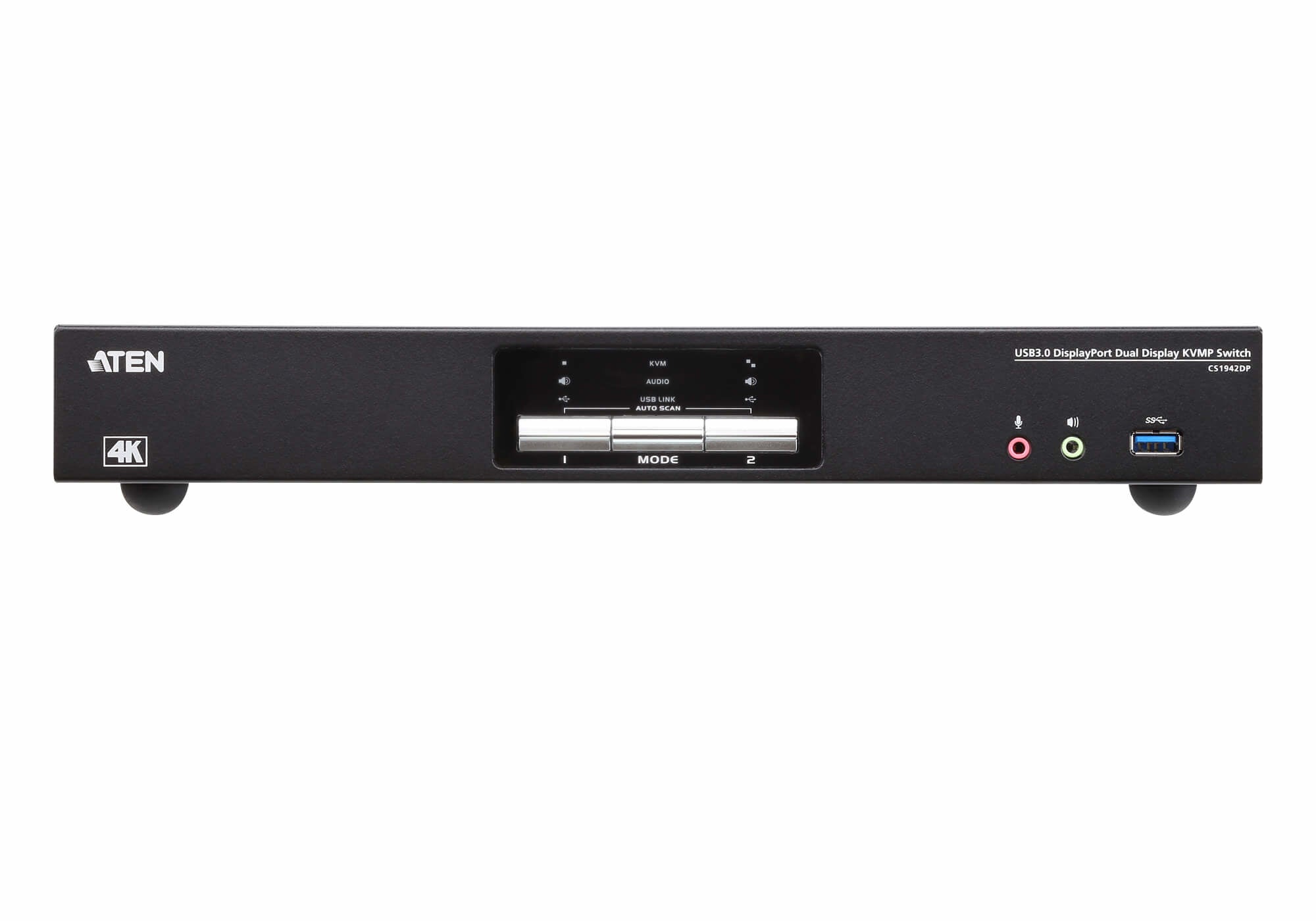 ATEN Commutateur KVMP™ deux affichage DisplayPort 4K 2 ports USB 3.0