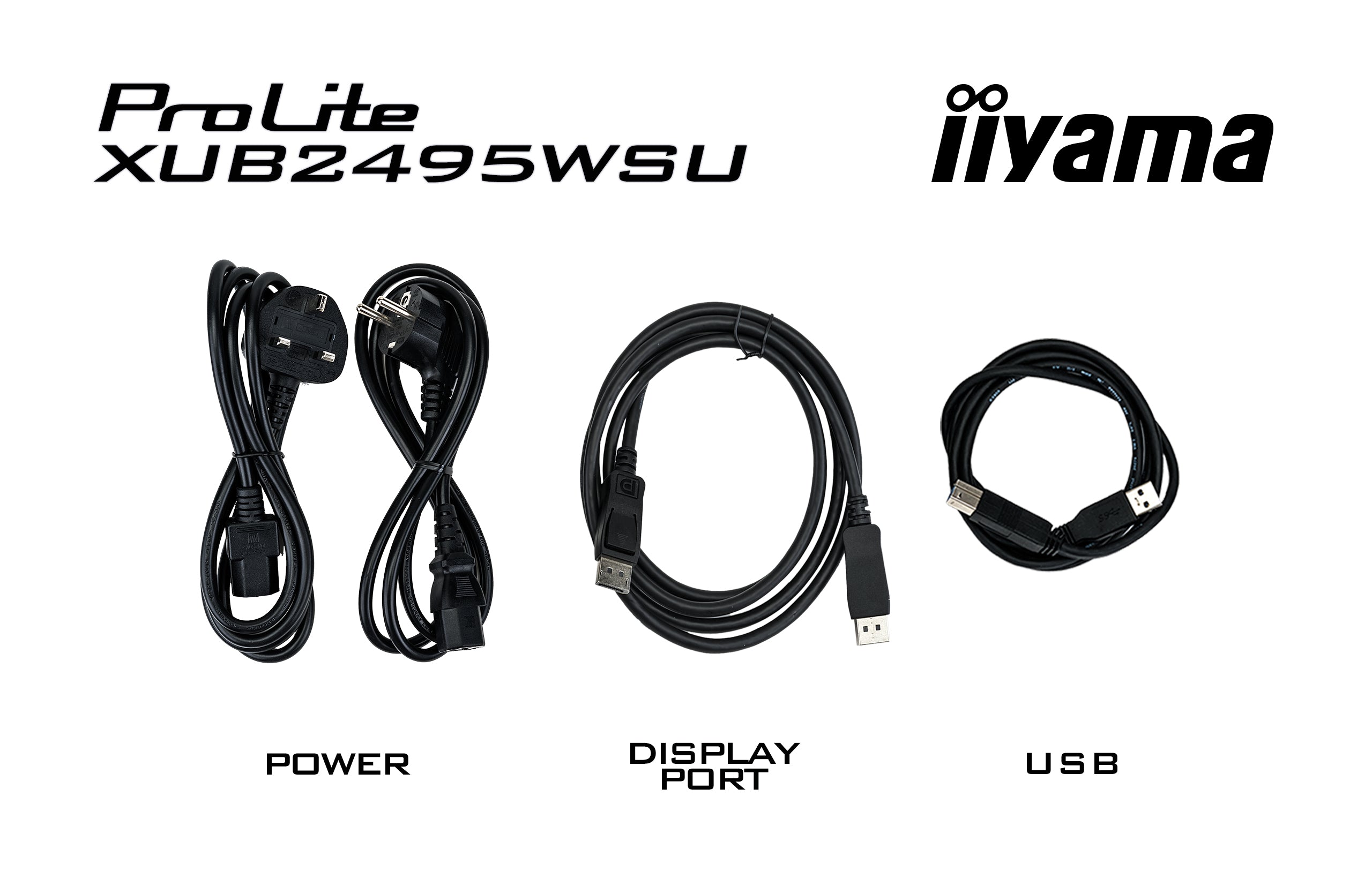 iiyama ProLite XUB2495WSU-B5 écran plat de PC 61,2 cm (24.1") 1920 x 1200 pixels WUXGA LCD Noir