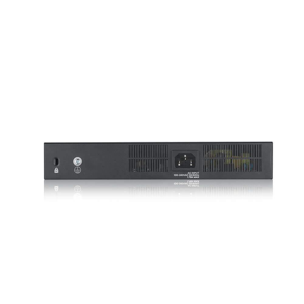 Zyxel GS1920-8HPV2 Géré Gigabit Ethernet (10/100/1000) Connexion Ethernet, supportant l'alimentation via ce port (PoE) Noir
