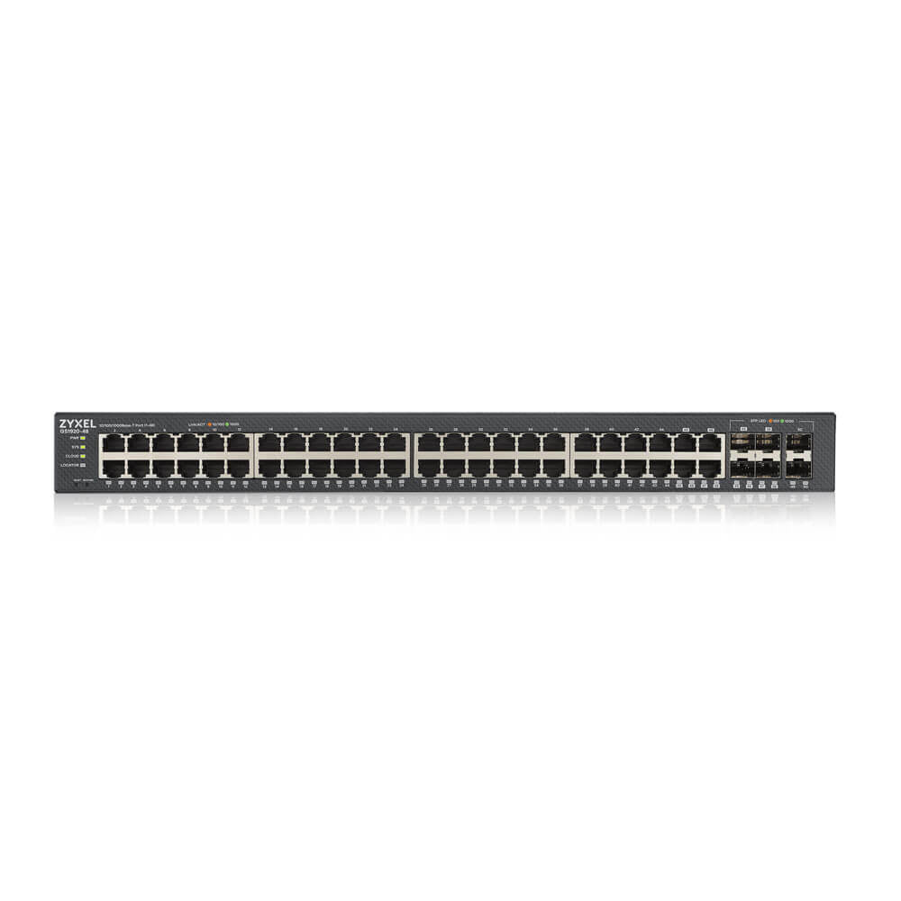 Zyxel GS1920-48V2 Géré Gigabit Ethernet (10/100/1000) Noir