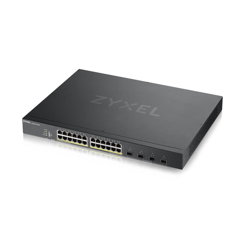 Zyxel XGS1930-28HP Géré L3 Gigabit Ethernet (10/100/1000) Connexion Ethernet, supportant l'alimentation via ce port (PoE) Noir