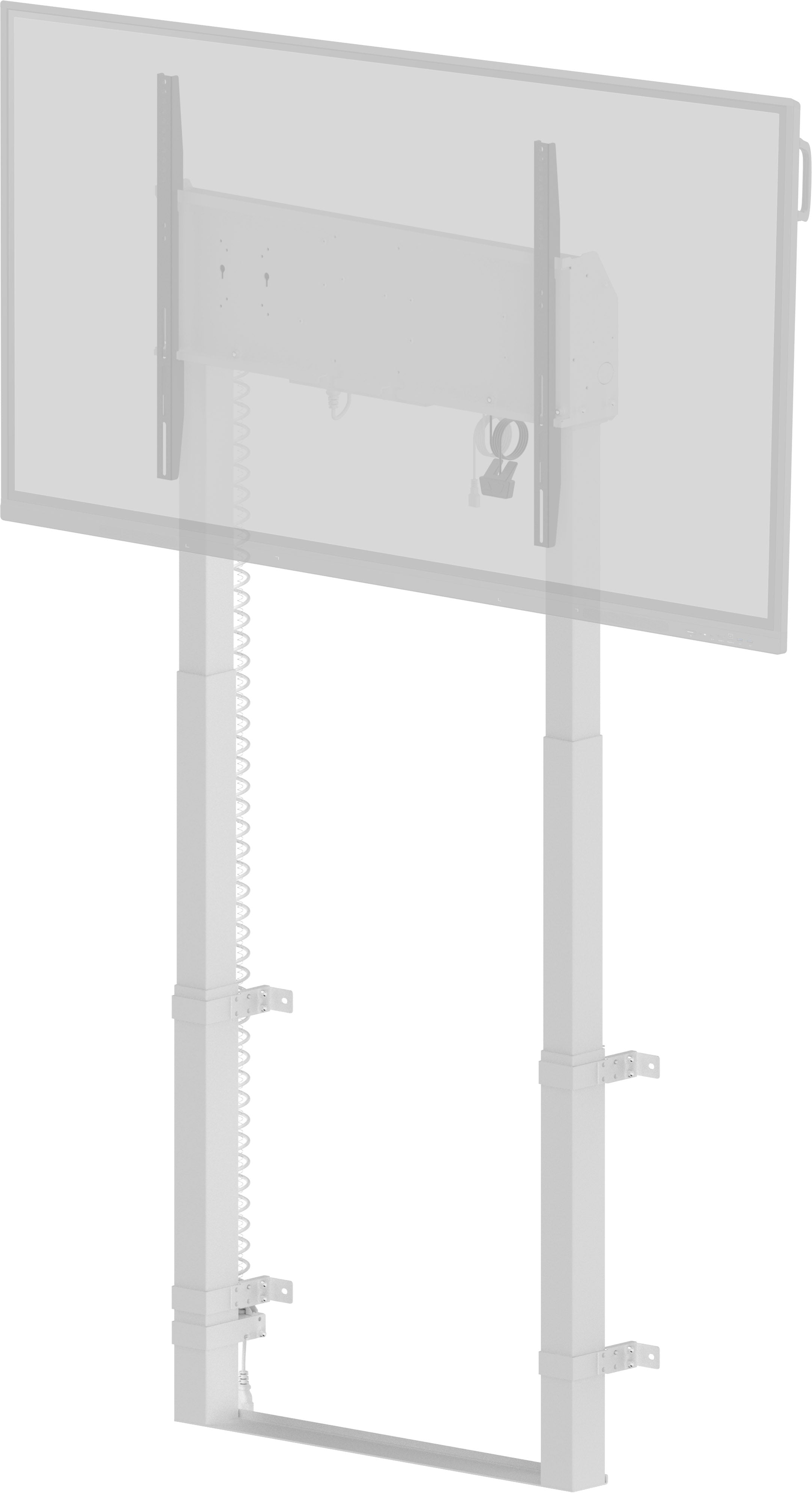 iiyama MD-WLIFT2031-W1 support d'écran plat pour bureau 2,67 m (105") Sol Blanc