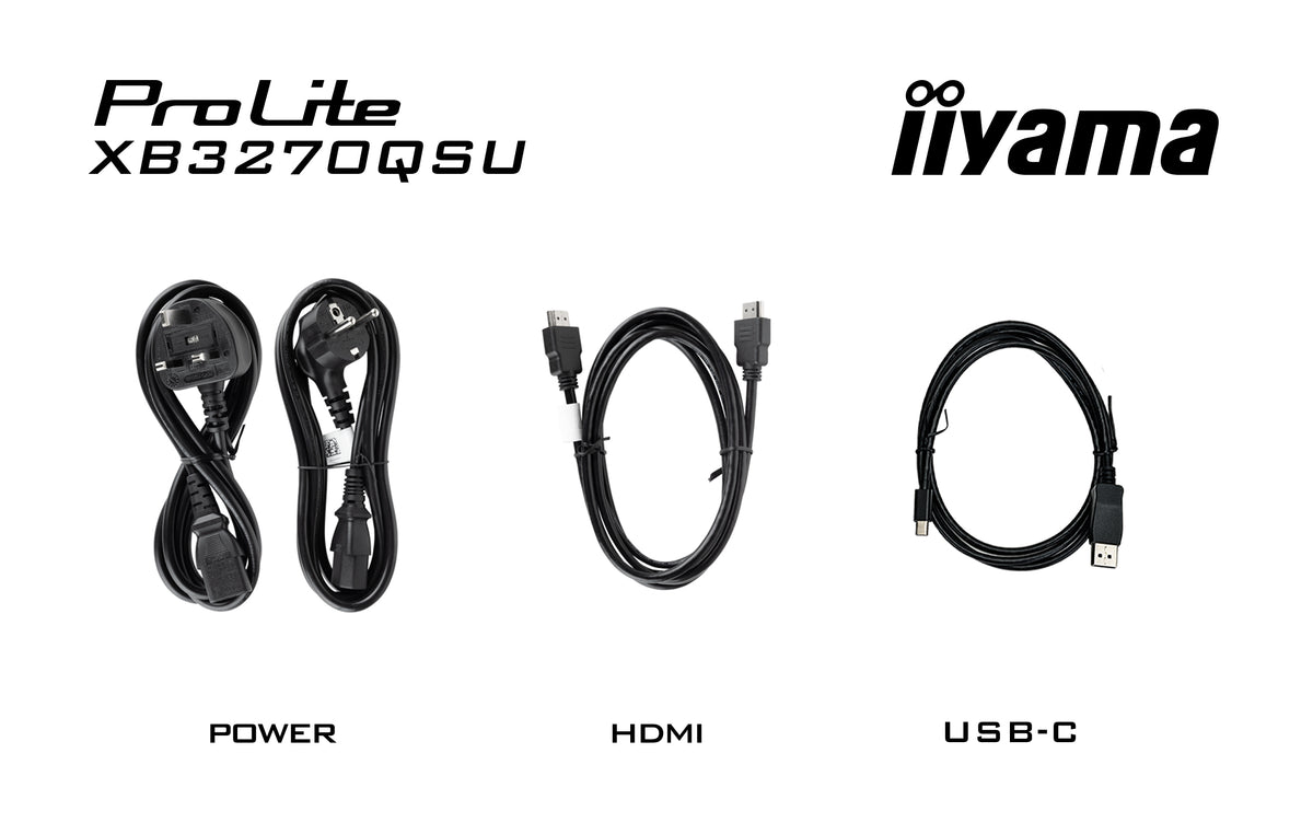 iiyama ProLite XB3270QSU-B1 écran plat de PC 80 cm (31.5") 2560 x 1440 pixels Quad HD LED Noir