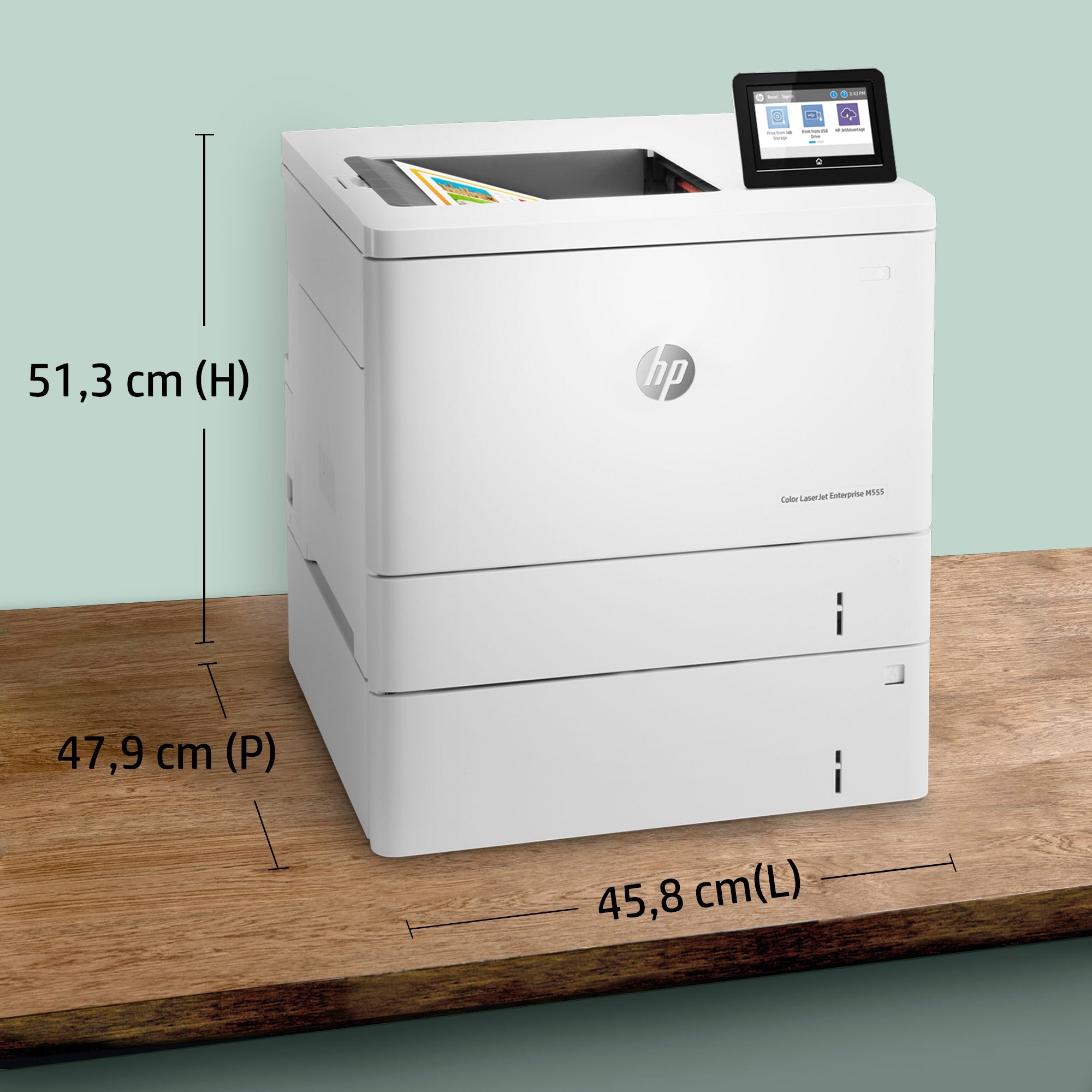 HP Color LaserJet Enterprise M555x, Imprimer, Impression recto-verso