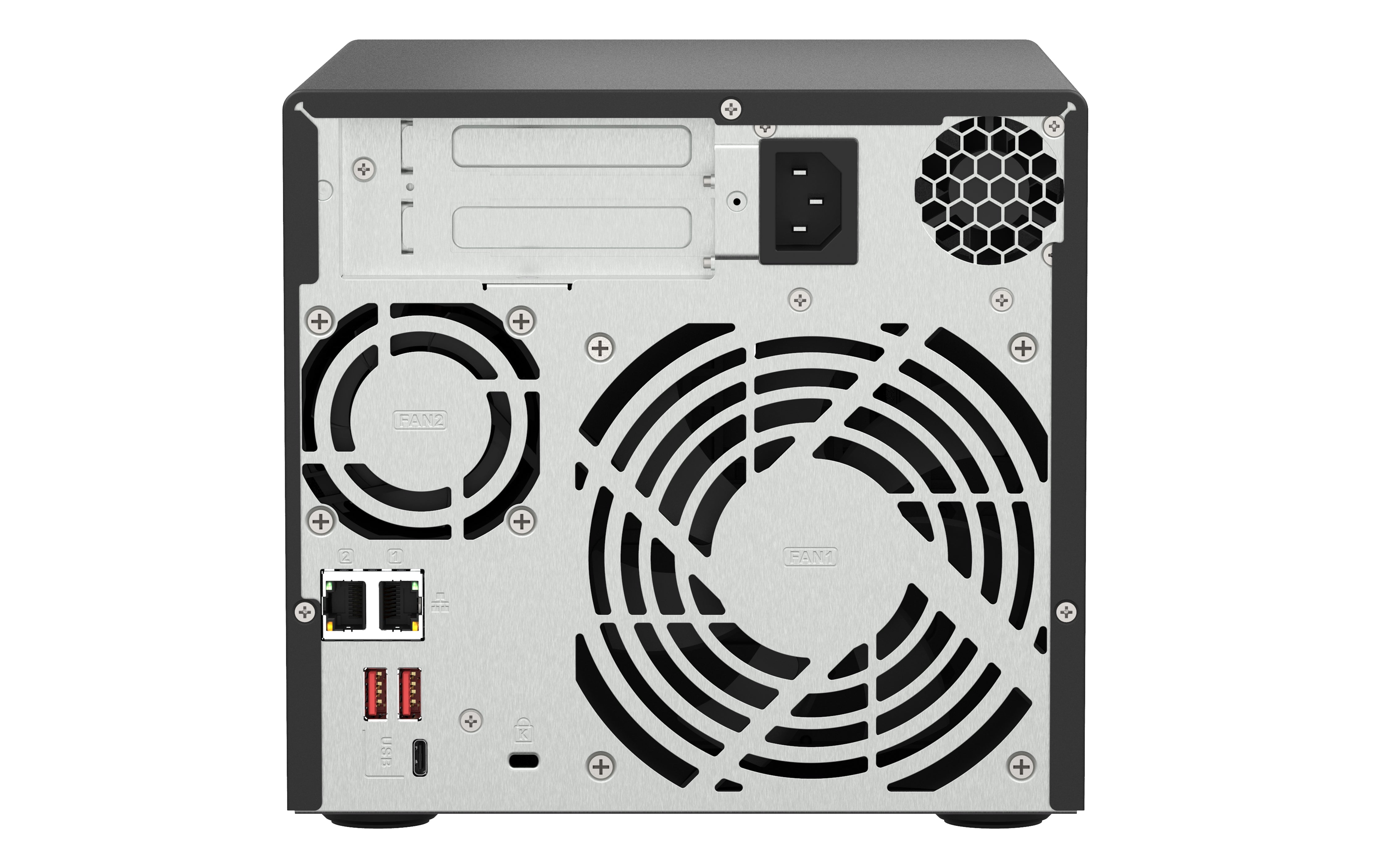 QNAP TS-473A NAS Tower Ryzen Embedded V1500B 8 Go DDR4 0 To QNAP Turbo System Noir