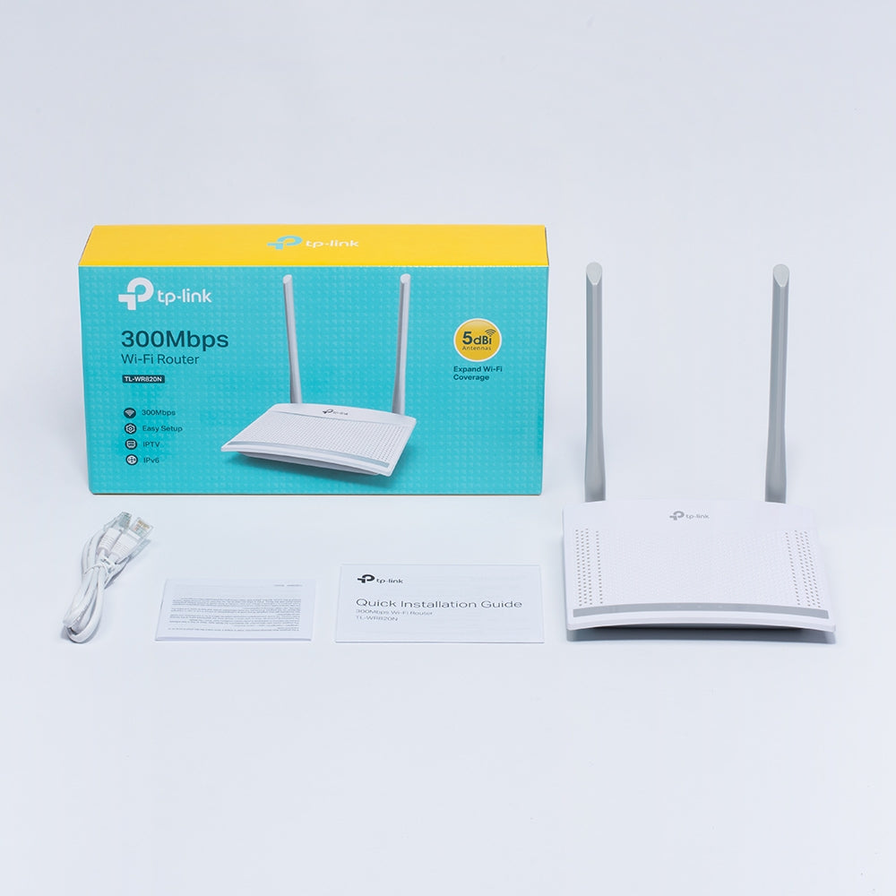 TP-Link TL-WR820N routeur sans fil Fast Ethernet Monobande (2,4 GHz) Blanc