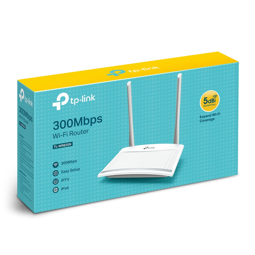 TP-Link TL-WR820N routeur sans fil Fast Ethernet Monobande (2,4 GHz) Blanc