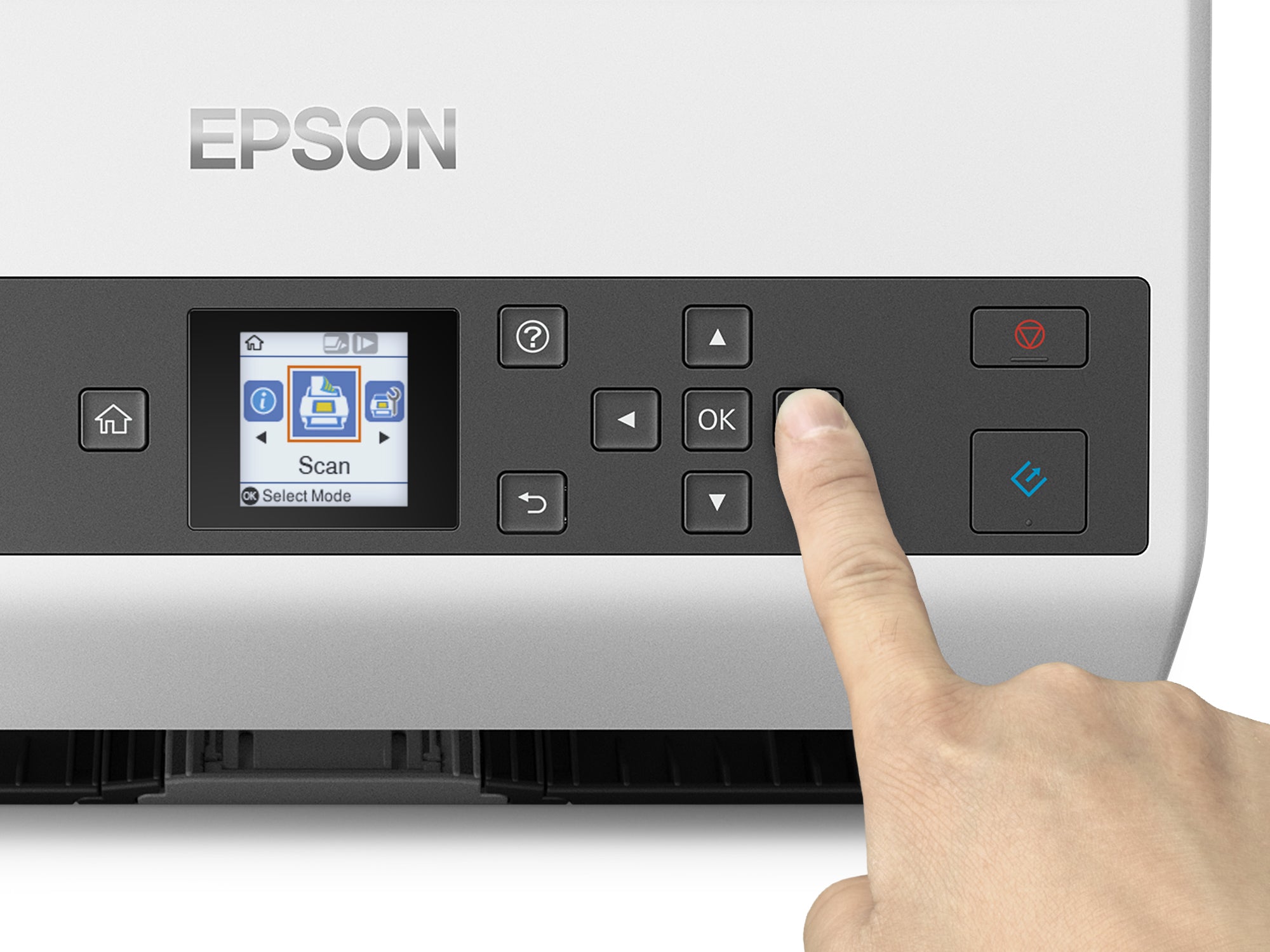 Epson WorkForce DS-870 Alimentation papier de scanner 600 x 600 DPI A4 Gris, Blanc