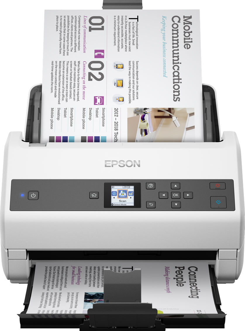 Epson WorkForce DS-870 Alimentation papier de scanner 600 x 600 DPI A4 Gris, Blanc