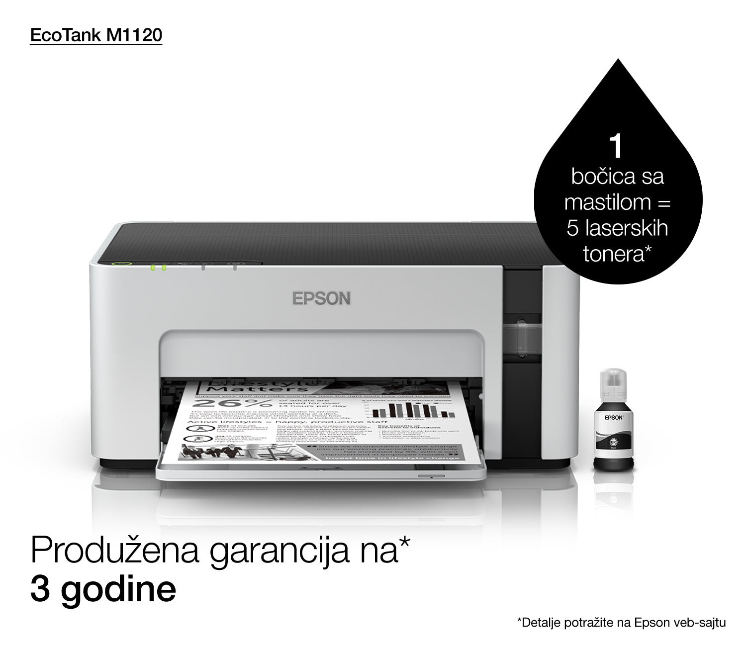 Epson EcoTank M1120 imprimante jets d'encres 1440 x 720 DPI A4 Wifi