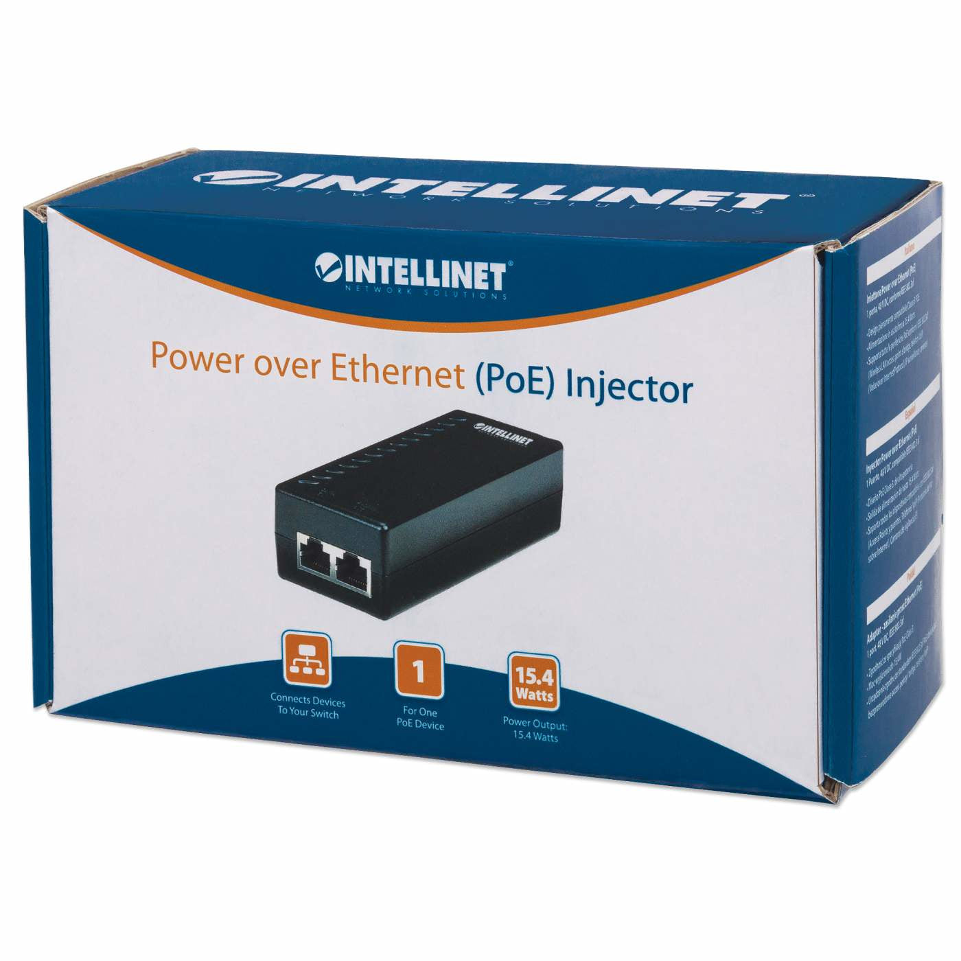 Intellinet 524179 adaptateur et injecteur PoE Fast Ethernet 52 V