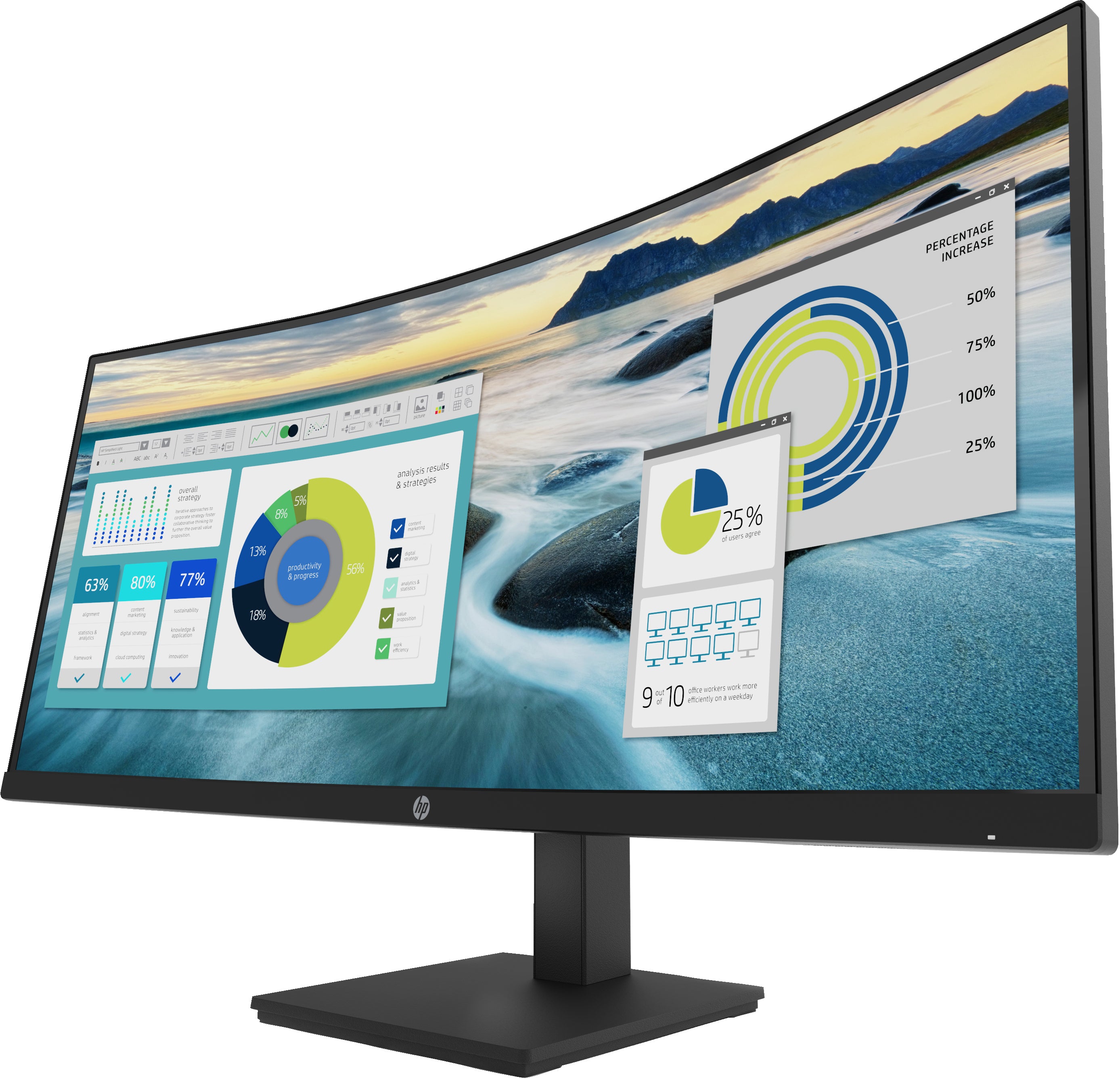 HP Écran incurvé P34hc G4 WQHD USB-C