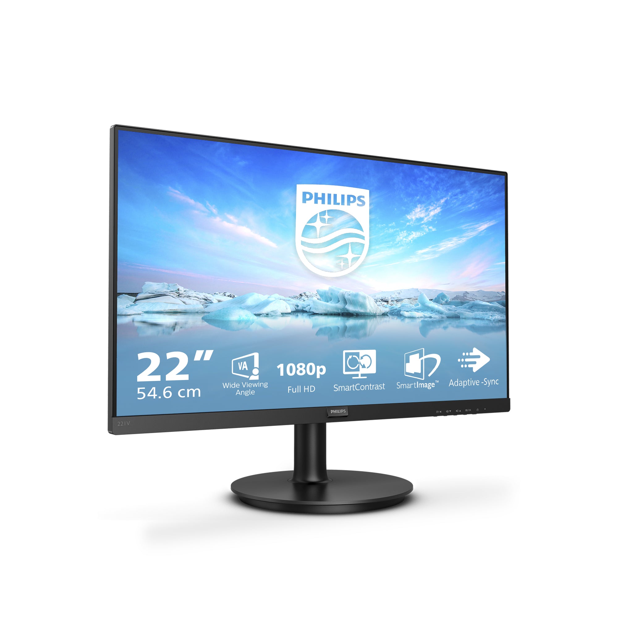 Philips V Line 221V8A/00 LED display 54,6 cm (21.5") 1920 x 1080 pixels Full HD Noir