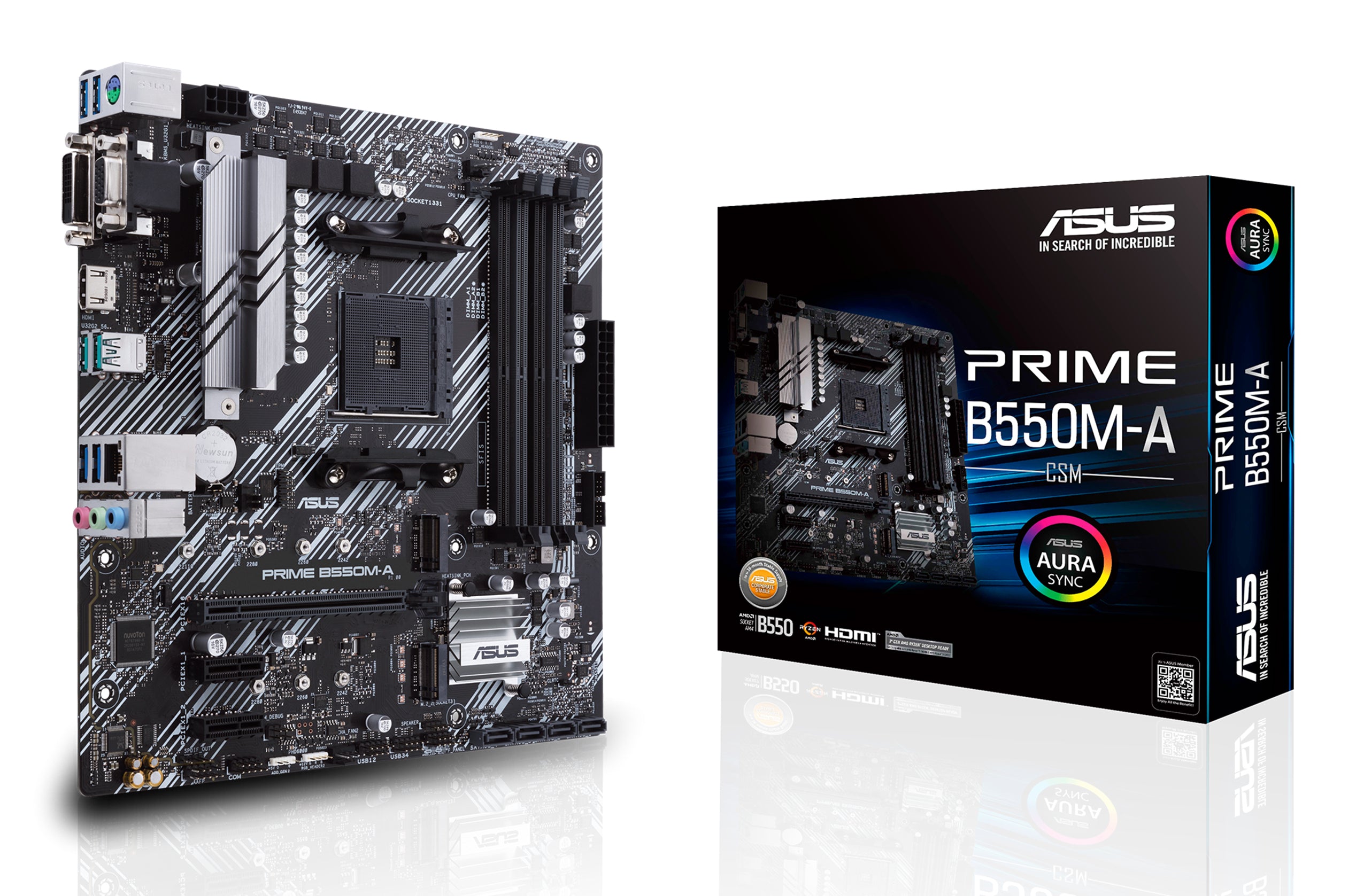 ASUS Prime B550M-A/CSM AMD B550 Emplacement AM4 micro ATX