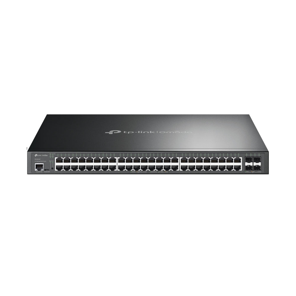 TP-Link Omada SG3452XP commutateur réseau Géré L2+ Gigabit Ethernet (10/100/1000) Connexion Ethernet, supportant l'alimentation via ce port (PoE) 1U Noir