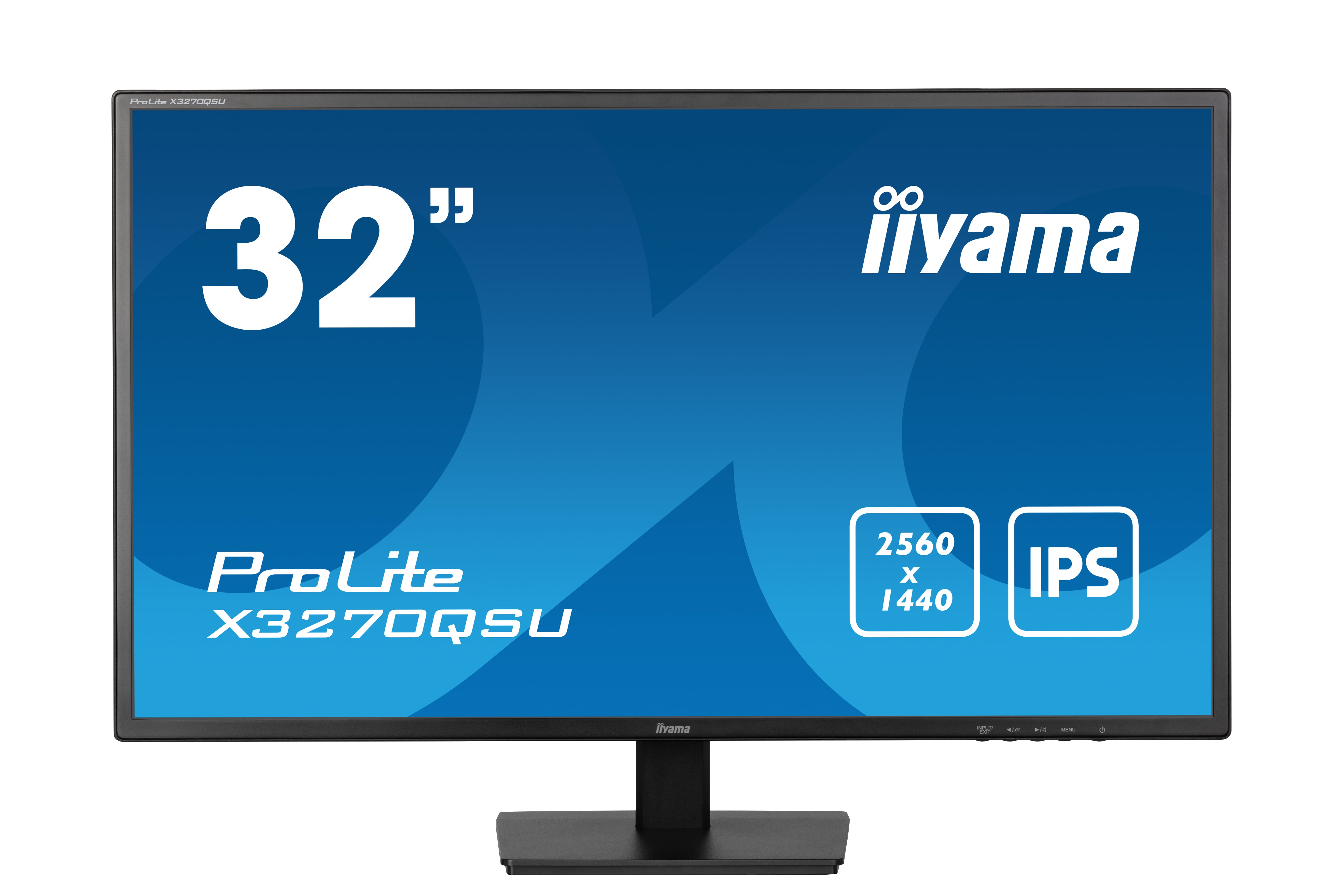 iiyama ProLite X3270QSU-B1 écran plat de PC 81,3 cm (32") 2560 x 1440 pixels Wide Quad HD LED Noir