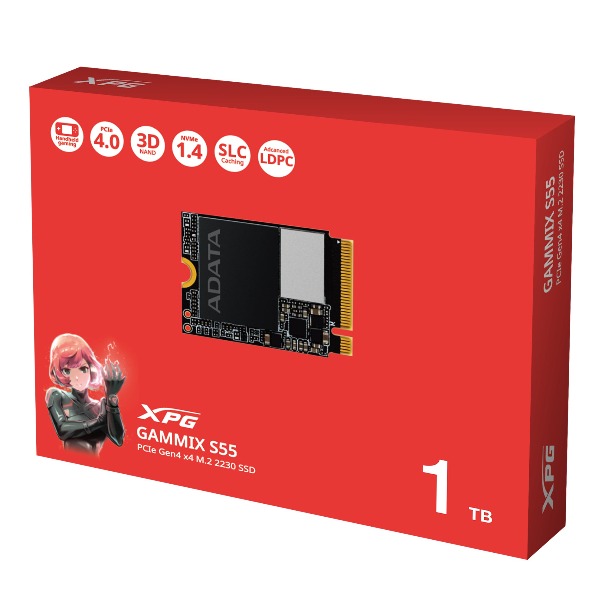 ADATA SGAMMIXS55-1T-C disque SSD 1 To M.2 PCI Express 4.0 NVMe 3D NAND