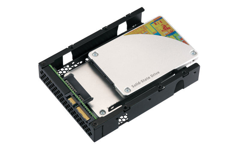 QNAP QDA-A2AR Boîtier de disques de stockage Boîtier disque dur/SSD Noir 2.5"