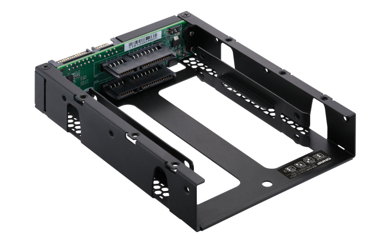 QNAP QDA-A2AR Boîtier de disques de stockage Boîtier disque dur/SSD Noir 2.5"