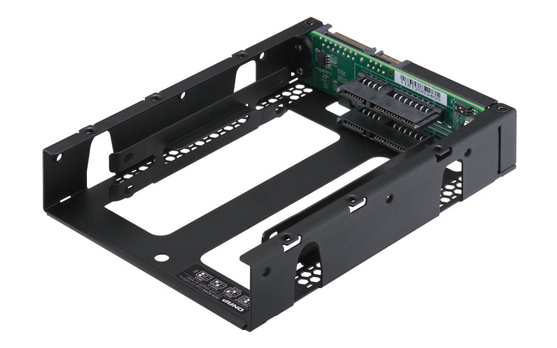 QNAP QDA-A2AR Boîtier de disques de stockage Boîtier disque dur/SSD Noir 2.5"