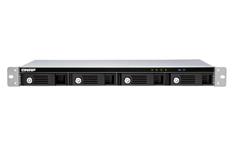 QNAP TR-004U Boîtier de disques de stockage Boîtier disque dur/SSD Noir, Gris 2.5/3.5"