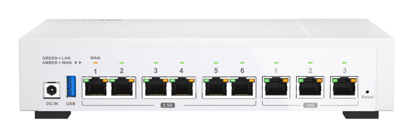 QNAP QHora-322 Routeur connecté 2.5 Gigabit Ethernet, 10 Gigabit Ethernet Blanc